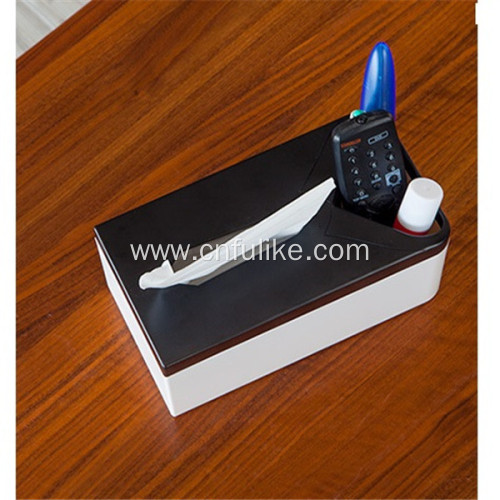 Multifunction Tissue Box Cover Holder Desk Storage Box